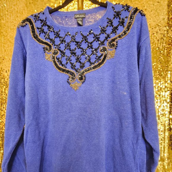 Vintage SML Glitz Sweater - Picture 1 of 5